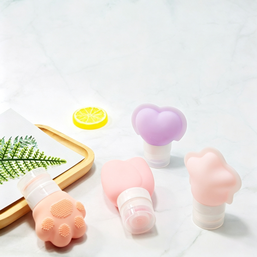 Leak Proof Silicone Travel Bottles Set TSA Approved