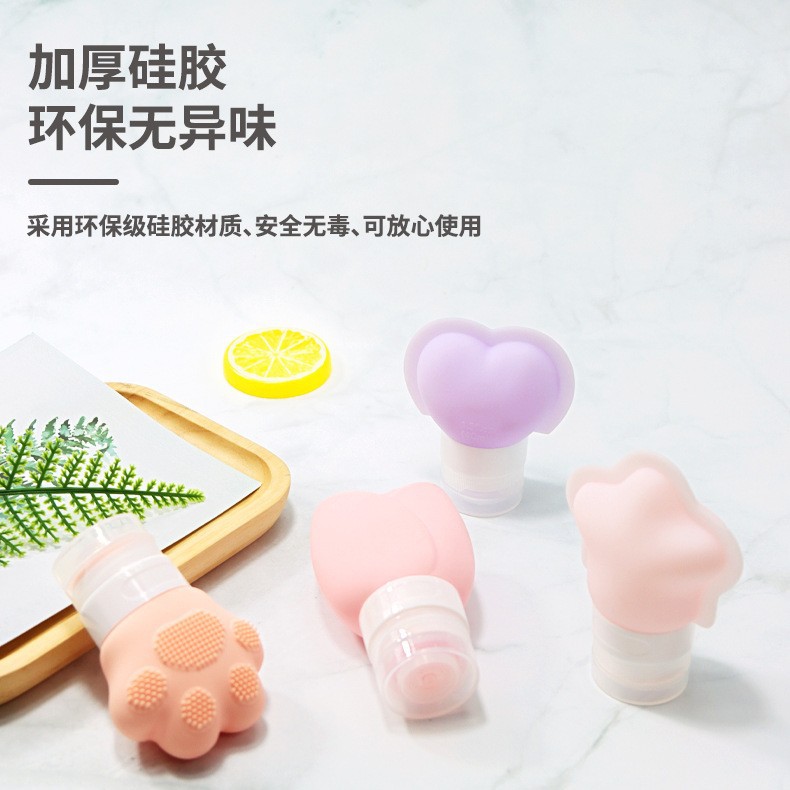 Silicone Travel Size Containers with Labels