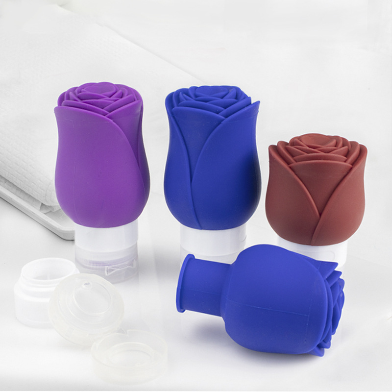 Flower Shape Silicone Squeeze Bottle for Travel