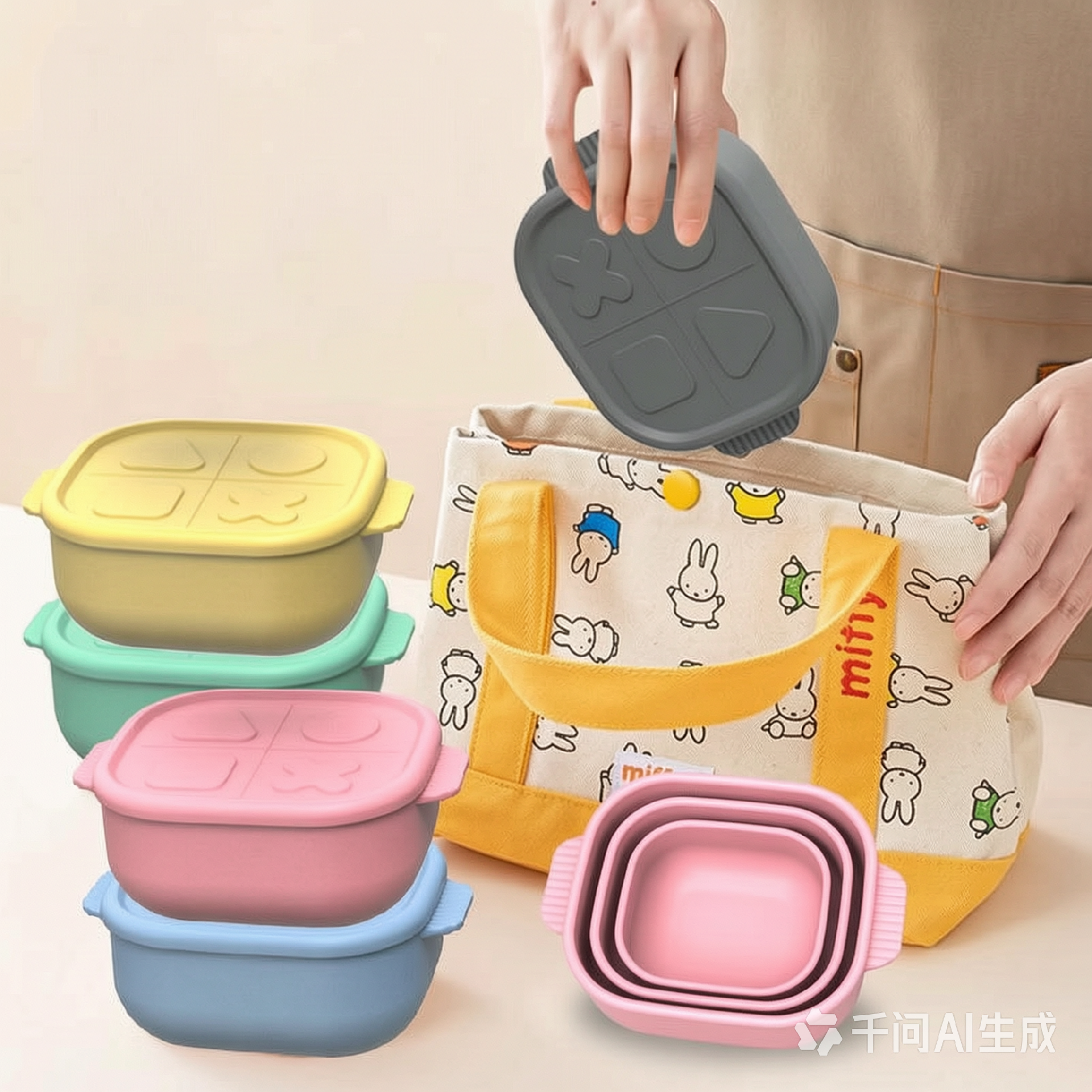 Silicone Baby Food Storage Containers Set