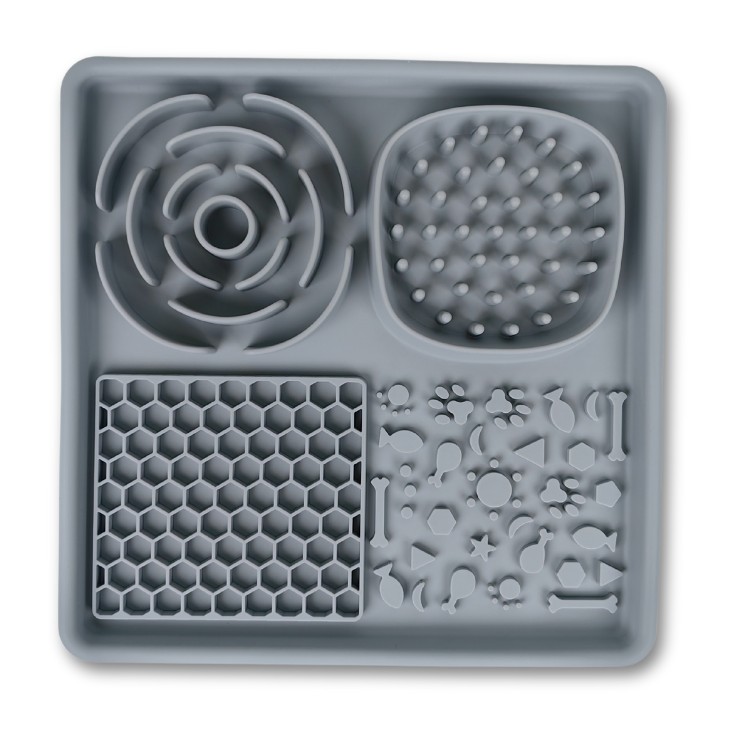 20x20cm Silicone Lick Mat for Dogs Slow Feeding