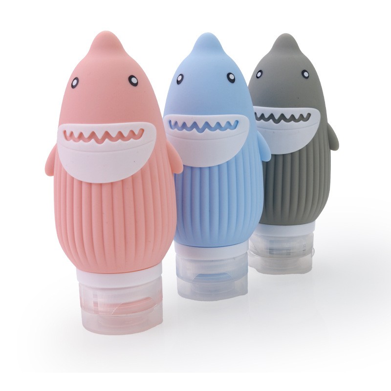 Shark Silicone Travel Bottle