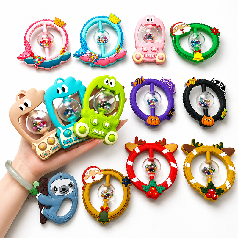 Silicone Rattle Teether